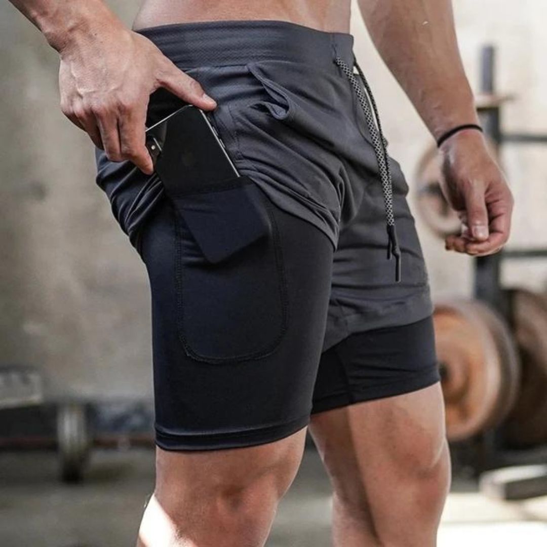 NTM© ATHLETIC GYM SHORTS - BLACK