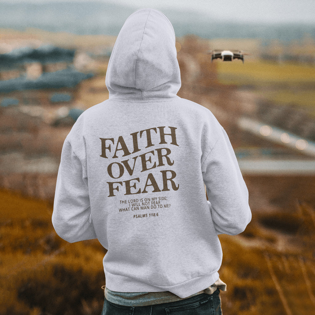 'FAITH OVER FEAR' HOODIE - WHITE