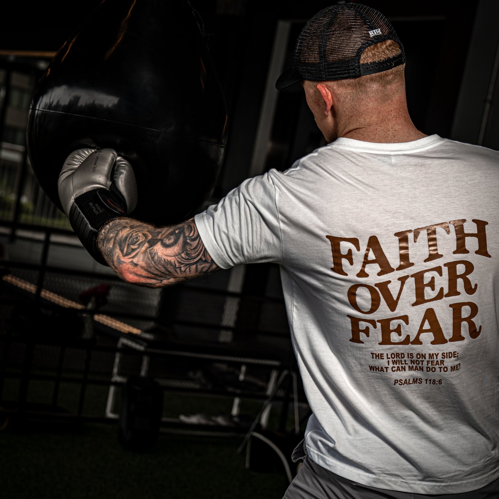 'FAITH OVER FEAR' TEE - WHITE