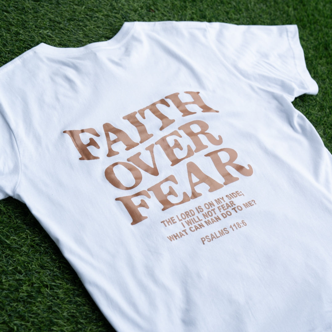 'FAITH OVER FEAR' TEE - WHITE